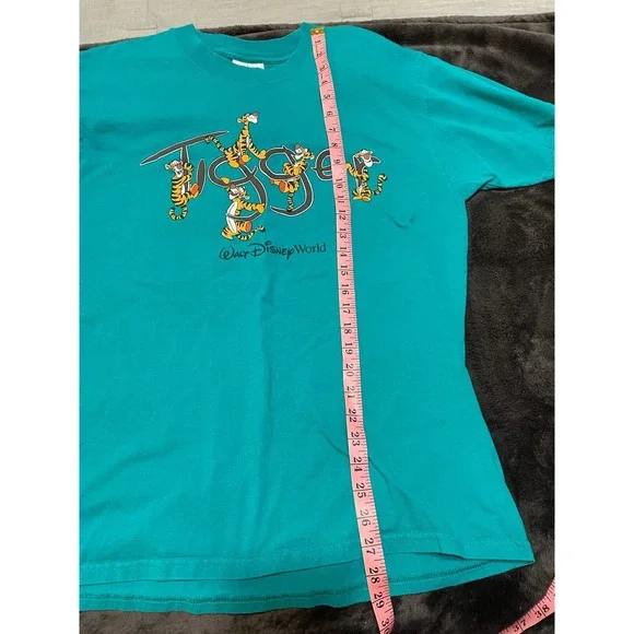 Vintage Walt Disney World Tigger Teal Shirt Medium - Picture 7 of 9